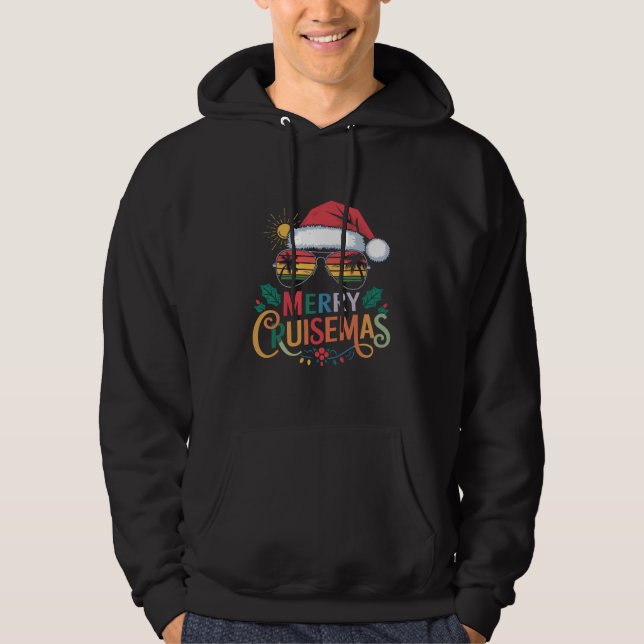 Merry Cruisemas 2024 Christmas Santa Reindeer  Hoodie (Front)