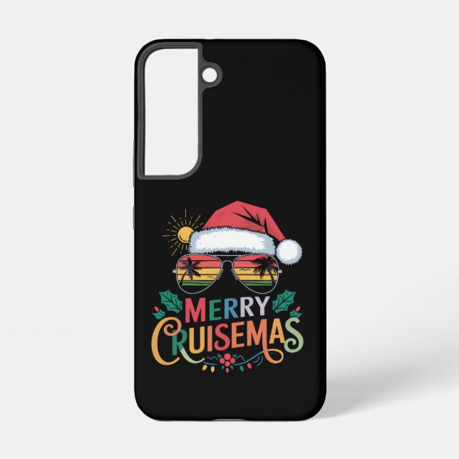Merry Cruisemas 2024 Christmas Santa Reindeer  Samsung Galaxy S22 Case (Back)