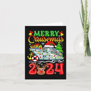 Merry Cruisemas 2024 Cruise Christmas Rudolph Xmas Card