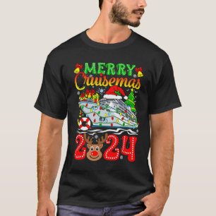 Merry Cruisemas 2024 Cruise Christmas Rudolph Xmas T-Shirt