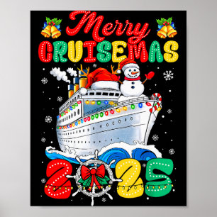 Merry Cruisemas 2025 Christmas Santa Groovy Cruise Poster