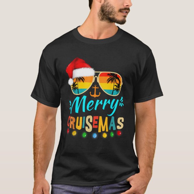 Merry Cruisemas 2025 Christmas Santa Reindeer Crui T-Shirt (Front)