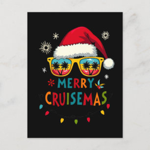 Merry Cruisemas 2025 Christmas Santa Reindeer Postcard