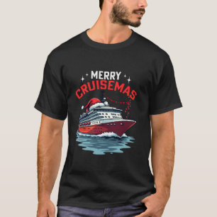 Merry Cruisemas 2025 Funny Christmas Santa Cruise  T-Shirt