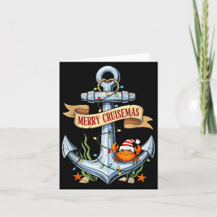 Merry Cruisemas 2025 Nautical Cruise Christmas Fam Card