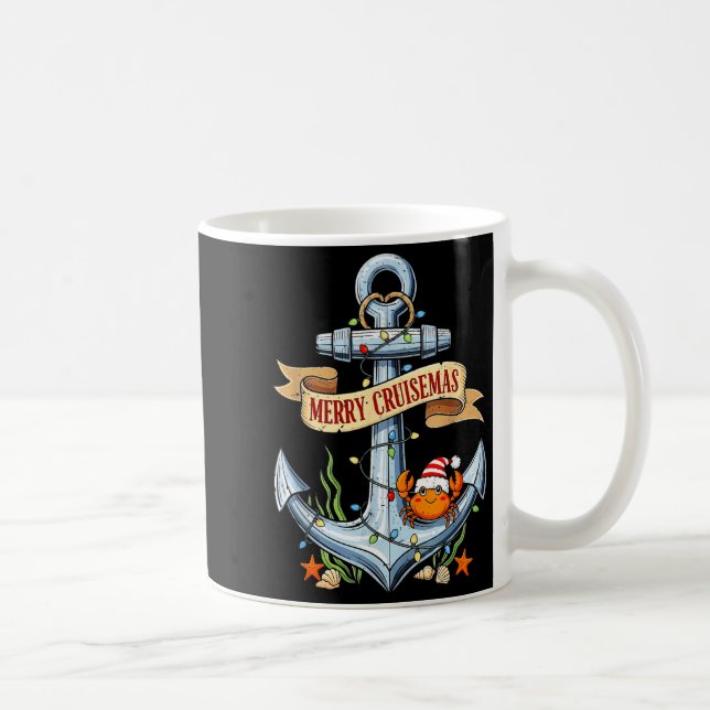 Merry Cruisemas 2025 Nautical Cruise Christmas Fam Coffee Mug (Right)