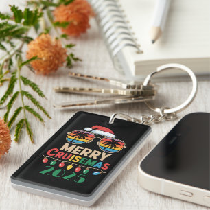 Merry Cruisemas 2025 Personalised Xmas Cruise Key Ring