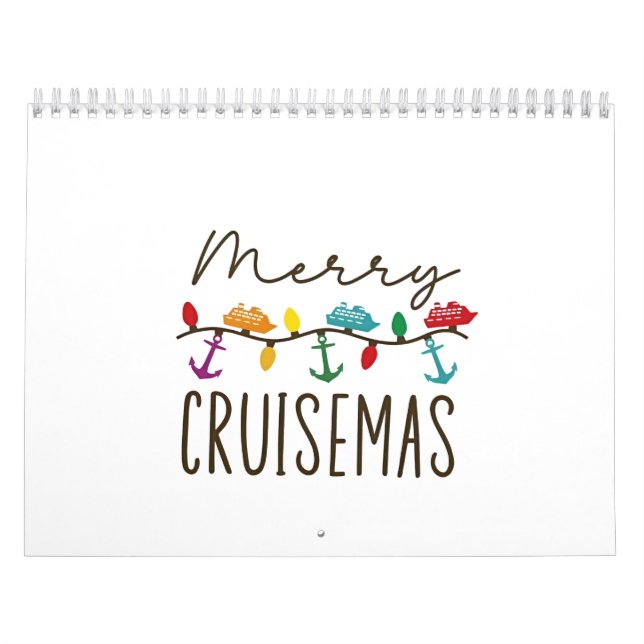 Merry Cruisemas Christmas Cruise Family Matching Calendar (Cover)