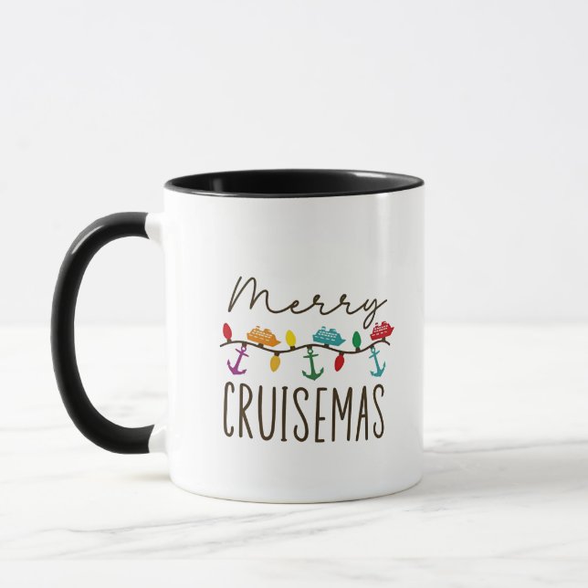 Merry Cruisemas Christmas Cruise Family Matching Mug (Left)