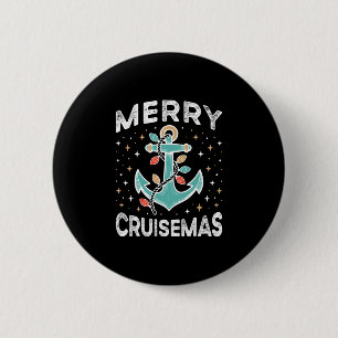 Merry Cruisemas Christmas Cruise Matching Family X 6 Cm Round Badge