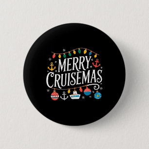 Merry Cruisemas Christmas Cruise S Family Cruisin  6 Cm Round Badge