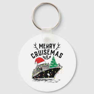 Merry Cruisemas Christmas Family Cruise Ship Fun Key Ring