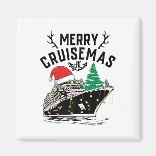Merry Cruisemas Christmas Family Cruise Ship Fun Magnet