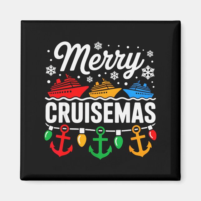 Merry Cruisemas Christmas Family Cruisin Funny Cru Magnet (Front)