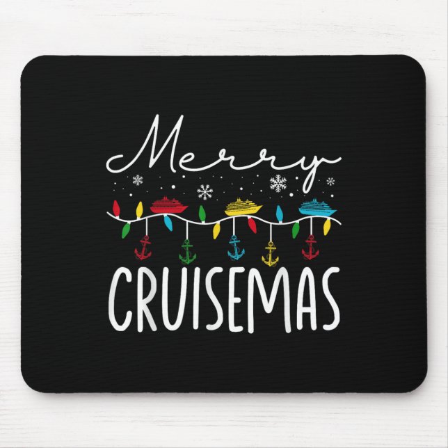 Merry Cruisemas Christmas Family Cruisin Funny Cru Mouse Pad (Front)