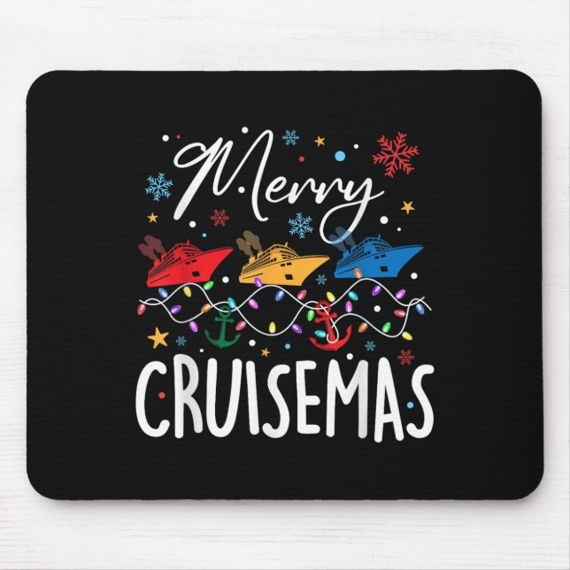 Merry Cruisemas Christmas Family Cruising Squad Xm Mouse Pad (Front)