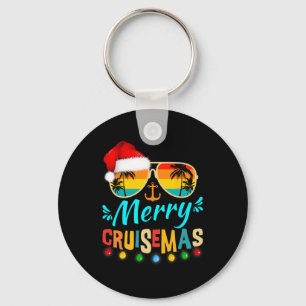 Merry Cruisemas Christmas Santa Reindeer Cruise  Key Ring