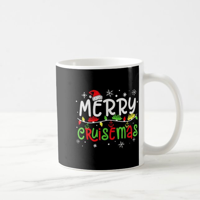 Merry Cruisemas Christmas Xmas Cruise Family Pajam Coffee Mug (Right)