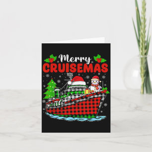 Merry Cruisemas Cruise Christmas Family Xmas Pajam Card