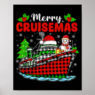 Merry Cruisemas Cruise Christmas Family Xmas Pajam Poster
