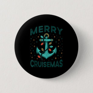 Merry Cruisemas Cruise Christmas Light Matching Fa 6 Cm Round Badge