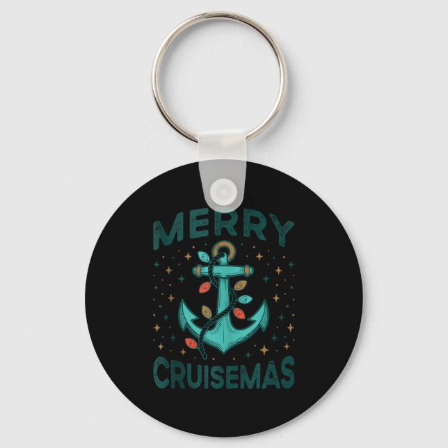 Merry Cruisemas Cruise Christmas Light Matching Fa Key Ring (Front)