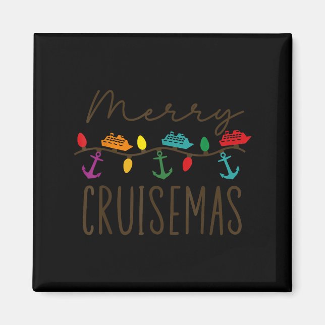 Merry Cruisemas Cruise Christmas Lights Matching F Magnet (Front)