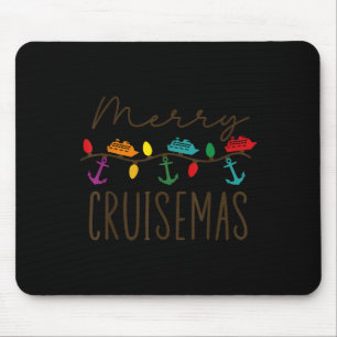 Merry Cruisemas Cruise Christmas Lights Matching F Mouse Pad