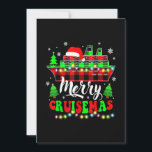 Merry Cruisemas Cruise Lover Santa Hat Plaid Chris Holiday Card<br><div class="desc">This is a great gift for your family,  friends during Hanukkah holiday. They will be happy to receive this gift from you during Hanukkah holiday.</div>