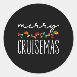 Merry Cruisemas Cruise Mas Christmas Cruise Classic Round Sticker