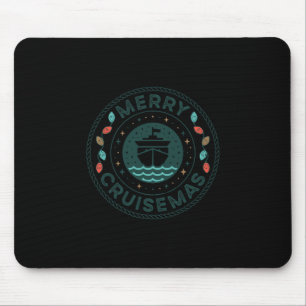 Merry Cruisemas Cruise Mas Matching Family Christm Mouse Pad
