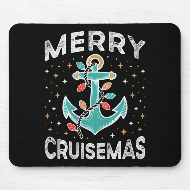 Merry Cruisemas Cruise Mas Matching Family Christm Mouse Pad (Front)