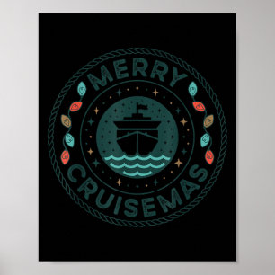 Merry Cruisemas Cruise Mas Matching Family Christm Poster