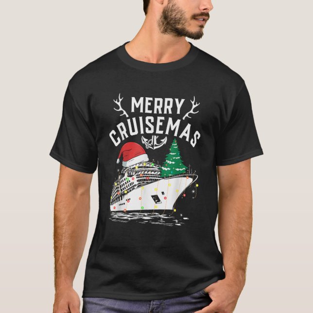 Merry Cruisemas Cruise Ship Family Christmas Funny T-Shirt (Front)