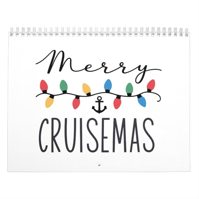 Merry Cruisemas Family Christmas Cruise Trip  Calendar (Cover)