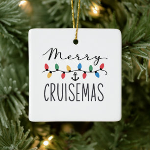 Merry Cruisemas Family Christmas Cruise Trip Ceramic Ornament