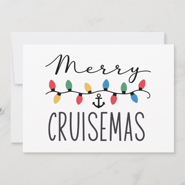 Merry Cruisemas Family Christmas Cruise Trip  Invitation (Front)