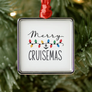 Merry Cruisemas Family Christmas Cruise Trip  Metal Ornament