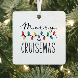 Merry Cruisemas Family Christmas Cruise Trip  Metal Tree Decoration