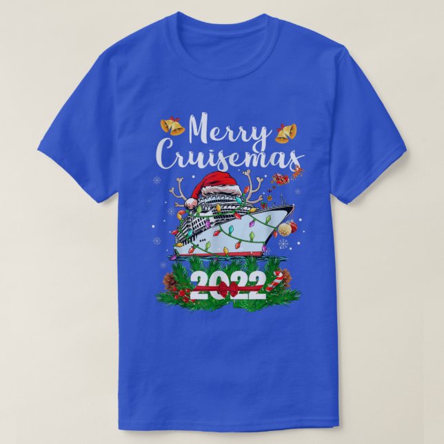 Merry Cruisemas Family Cruise Christmas 2022 Funny T-Shirt (Design Front)