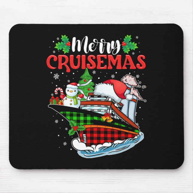 Merry Cruisemas Family Cruise Christmas 2023 Fun 1 Mouse Pad (Front)