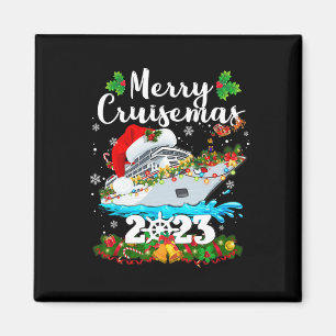 Merry Cruisemas Family Cruise Christmas 2023 Fun B Magnet