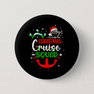 Merry Cruisemas Family Cruise Christmas Cruise Squ 6 Cm Round Badge