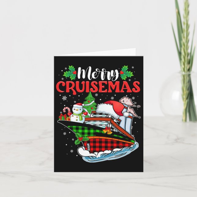 Merry Cruisemas Family Cruise Christmas Fun  Card (Front)
