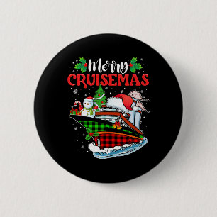 Merry Cruisemas Family Cruise Christmas Funny  6 Cm Round Badge