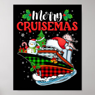 Merry Cruisemas Family Cruise Christmas Funny Poster