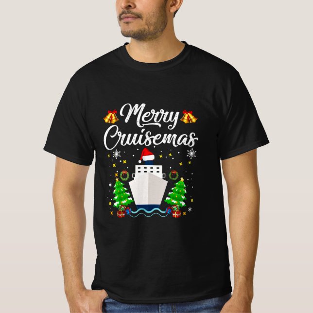 Merry Cruisemas Family Cruise Christmas T-Shirt (Front)