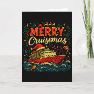 Merry Cruisemas Funny Christmas Cruise Vacation  Card