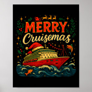 Merry Cruisemas Funny Christmas Cruise Vacation  Poster