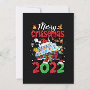 Merry Cruisemas Funny Santa Cruise Plaid Christmas Invitation
